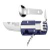 TB Outdoor Bivouac Multi Tool Blue Multifunction Knife Made in France Camp Utensil Set view 1