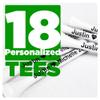 Personalized Golf Tees with Names, Direct Print, 2.75 inch, Your Font Colors, Bulk Discount Custom Weddings, Golf Outings, Company Events, Bachelor, Bachelorette, Family Reunions, Save the Date (18) view 2