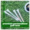 Personalized Golf Tees with Names, Direct Print, 2.75 inch, Your Font Colors, Bulk Discount Custom Weddings, Golf Outings, Company Events, Bachelor, Bachelorette, Family Reunions, Save the Date (18) view 3
