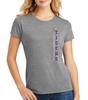 CornBorn LSU Women's Apparel - Premium Tri-Blend Tshirt Vert Louisiana State University Tigers - Gray - 3X view 3