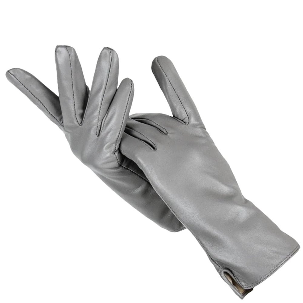 Dcvmvmn Women Simple Leather Gloves Sheepskin Gloves Women's Winter Warm Mittens