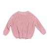 Bestgift Children's Solid Color Sweater Fall and Winter Pullover Knit Sweater Tops Pink 3 Small view 1