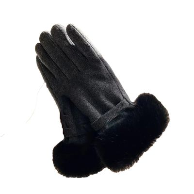 Women Winter Touch Screen Driving Glove Female Double Thick Plush Wrist Warm Outdoor Sport Cycling Glove