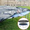 FSDIYU Trampoline Cover, 6ft 8ft 10ft 12ft 13ft 14ft 15ft 16ft Round Trampoline Protective Cover, Waterproof Rainproof UV Resistant Wear-Resistant Outdoor Trampoline Cover, 14FT 4.27 Meters,Black view 4