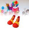 Festive Clown Shoes for Adults - Fun Party Costume, Black and White Clown Shoes for Halloween Costume Accessories, Birthday Costume Outfit, C view 2