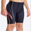DEVOROPA Boys' Swim Jammers Youth Competitive Swim Team Suit Quick Dry Athletic Swimming Shorts UPF 50+ Black Colorful XS view 2