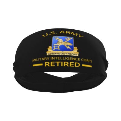 Piguncle Us Military Intelligence Corps Retired 3 Sports Sweatband Defense Zone: Premium Quality Headbands for Active Lifestyles