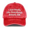 Baking Lover Embroidered Vintage Cap, I Just Really Like Sourdough Bread Ok view 1