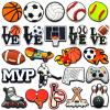 23Pcs Sports Shoe Charms, Sports Charms Pack for Shoe Decoration view 1