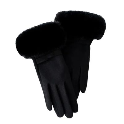 Dcvmvmn Women's Winter Elegant Gloves Touch Screen fleece Thickened Gloves Women's Warm Mittens Glove Gifts