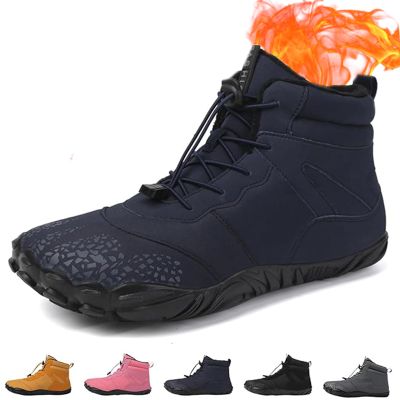 Giltpeak Waterproof Winter Barefoot Shoes, Comfort Boots Pro Non-Slip Waterproof Winter, Mens Womens Winter Barefoot(Q-Blue,Women15/Men13)