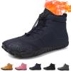 Giltpeak Waterproof Winter Barefoot Shoes, Comfort Boots Pro Non-Slip Waterproof Winter, Mens Womens Winter Barefoot(Q-Blue,Women15/Men13) view 1