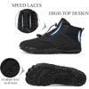 Giltpeak Waterproof Winter Barefoot Shoes, Comfort Boots Pro Non-Slip Waterproof Winter, Mens Womens Winter Barefoot(Q-Blue,Women15/Men13) view 4