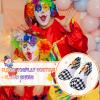 Festive Clown Shoes for Adults - Fun Party Costume, Black and White Clown Shoes for Halloween Costume Accessories, Birthday Costume Outfit, F view 2