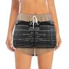 WANGXUEE Movies Clapperboard Print Womens Casual Drawstring Shorts Summer Elastic Waist Shorts with Liner Pockets White view 2