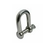 DBMIMPORTERS 5 PC Stainless Steel 3/8" DEE Shackle D Paracord Anchor Rigging Marine Boat SS view 2
