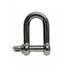 DBMIMPORTERS 5 PC Stainless Steel 3/8" DEE Shackle D Paracord Anchor Rigging Marine Boat SS view 3