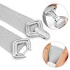 BAOKELAN Wide Elastic Waist Belts for Women Stretchy Skinny Belts with Gold Buckle for Dresses Bling Silver 85cm/34in view 4