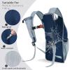HIGH EXPERIENCE Hiking Backpack 10L/15L Small Daypack Lightweight Packable Travel Foldable Water Resistan for Women Men (Navy Blue, 15L) view 4