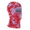 PATIKIL Distressed Balaclava Ski Mask, Balaclava Camo Knitted Face Mask Windproof Full Face Cover for Women Men Outdoor Sports, Light Purple/Red view 1