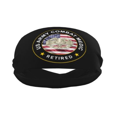 Piguncle US Combat Medic Retired Sports Sweatband Defense Zone: Premium Quality Headbands for Active Lifestyles
