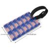 Wrestling-American-Flag-Hipster Travel Luggage Suitcase Labels Id Tags Business Card Holder view 2