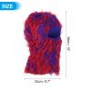 PATIKIL Distressed Balaclava Ski Mask, Balaclava Camo Knitted Face Mask Windproof Full Face Cover for Women Men Outdoor Sports, Sapphire Blue/Red/Purple view 2