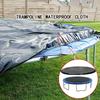 FSDIYU Trampoline Cover, 6ft 8ft 10ft 12ft 13ft 14ft 15ft 16ft Round Trampoline Protective Cover, Waterproof Rainproof UV Resistant Wear-Resistant Outdoor Trampoline Cover, 8FT 2.44 Meters,Black view 4