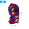 PATIKIL Distressed Balaclava Ski Mask, Balaclava Camo Knitted Face Mask Windproof Full Face Cover for Women Men Outdoor Sports, Camo Rainbow view 2