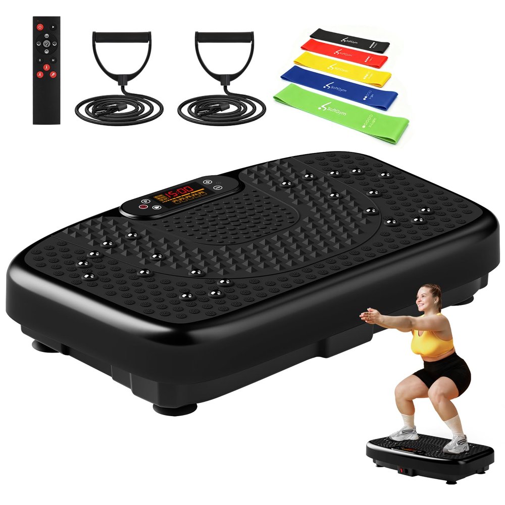 SoftGym Vibration Plate Exercise Machine for Lymphatic Drainage & Fitness