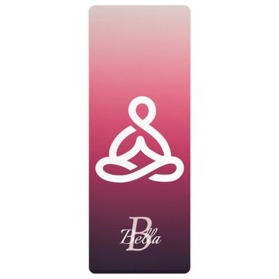 Custom Name Yoga Mat,Personalized Travel Yoga Exercise Mat,Non Slip,Perfect for Kids & Adults,Gradient Color A Series Style 7