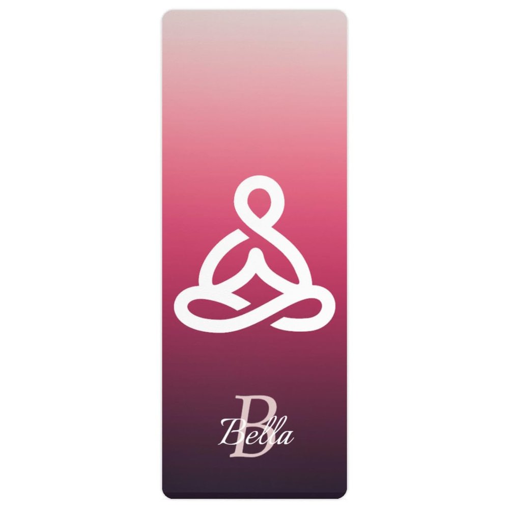 Custom Name Yoga Mat,Personalized Travel Yoga Exercise Mat,Non Slip,Perfect for Kids & Adults,Gradient Color A Series Style 7