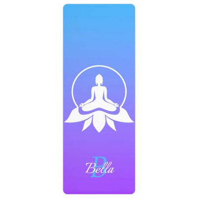 Custom Name Yoga Mat,Personalized Travel Yoga Exercise Mat,Non Slip,Perfect for Kids & Adults,Gradient Color A Series Style 15