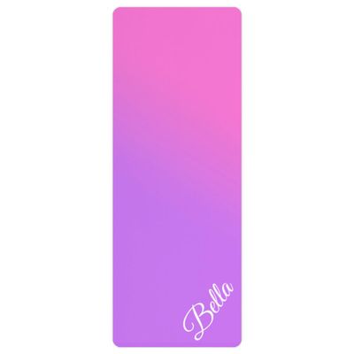 Custom Name Yoga Mat,Personalized Travel Yoga Exercise Mat,Non Slip,Perfect for Kids & Adults,Gradient Color E Series Style 8