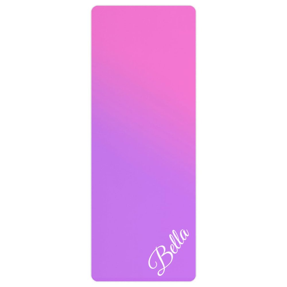 Custom Name Yoga Mat,Personalized Travel Yoga Exercise Mat,Non Slip,Perfect for Kids & Adults,Gradient Color E Series Style 8