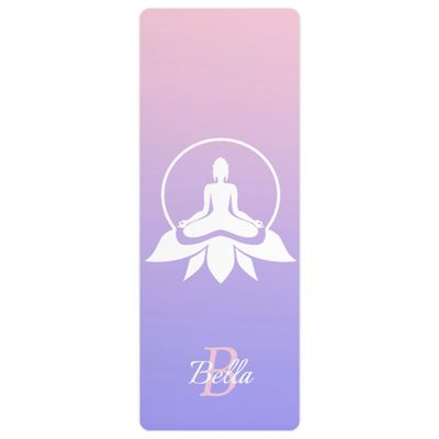 Custom Name Yoga Mat,Personalized Travel Yoga Exercise Mat,Non Slip,Perfect for Kids & Adults,Gradient Color A Series Style 23
