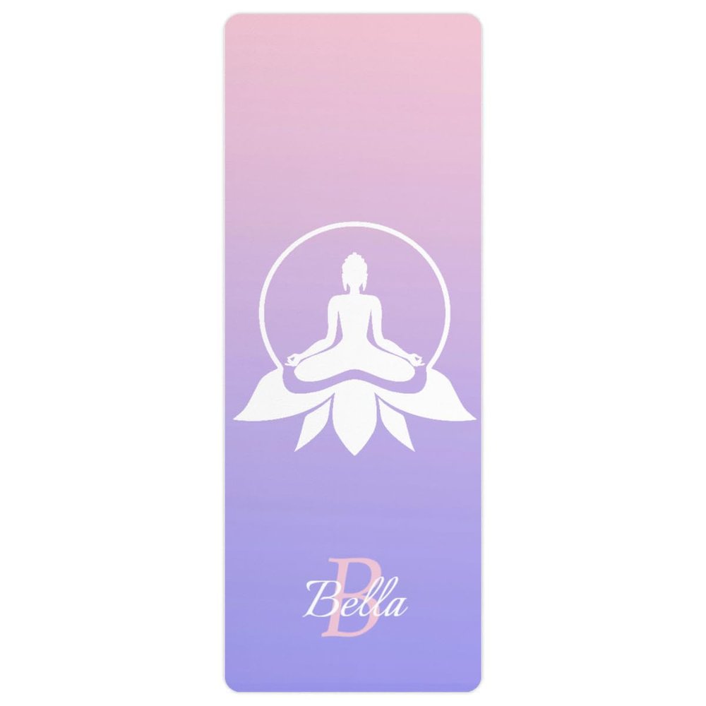 Custom Name Yoga Mat,Personalized Travel Yoga Exercise Mat,Non Slip,Perfect for Kids & Adults,Gradient Color A Series Style 23