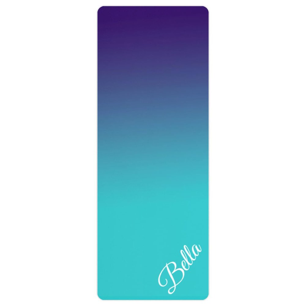 Custom Name Yoga Mat,Personalized Travel Yoga Exercise Mat,Non Slip,Perfect for Kids & Adults,Gradient Color E Series Style 7