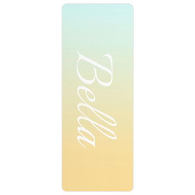 Custom Name Yoga Mat,Personalized Travel Yoga Exercise Mat,Non Slip,Perfect for Kids & Adults,Gradient Color D Series Style 1