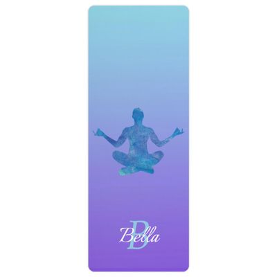 Custom Name Yoga Mat,Personalized Travel Yoga Exercise Mat,Non Slip,Perfect for Kids & Adults,Gradient Color A Series Style 13
