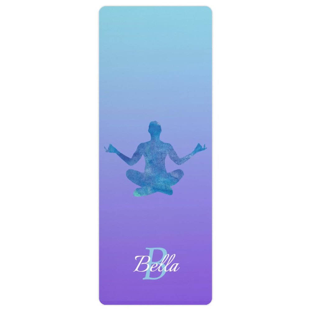 Custom Name Yoga Mat,Personalized Travel Yoga Exercise Mat,Non Slip,Perfect for Kids & Adults,Gradient Color A Series Style 13
