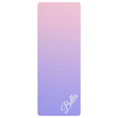 Custom Name Yoga Mat,Personalized Travel Yoga Exercise Mat,Non Slip,Perfect for Kids & Adults,Gradient Color E Series Style 2