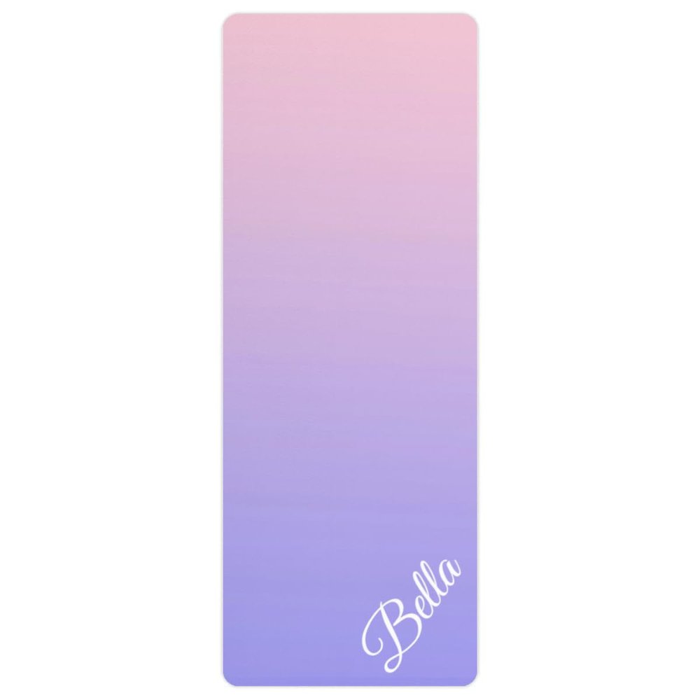Custom Name Yoga Mat,Personalized Travel Yoga Exercise Mat,Non Slip,Perfect for Kids & Adults,Gradient Color E Series Style 2