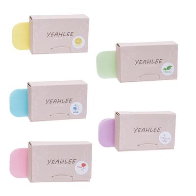 YEAHLEE 5 Boxes (500 Sheets) Paper Soap for Hand Wash Mini Hand Soap Sheets Portable Disposable Camping Soap Sheet for Traveling- 5 Scents