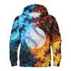 3D Baseball Novelty Boys Girls Hoodies, Long Sleeve Pullover Sweatshirt with Front Pocket for Kids Teens view 1
