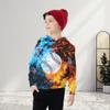 3D Baseball Novelty Boys Girls Hoodies, Long Sleeve Pullover Sweatshirt with Front Pocket for Kids Teens view 3