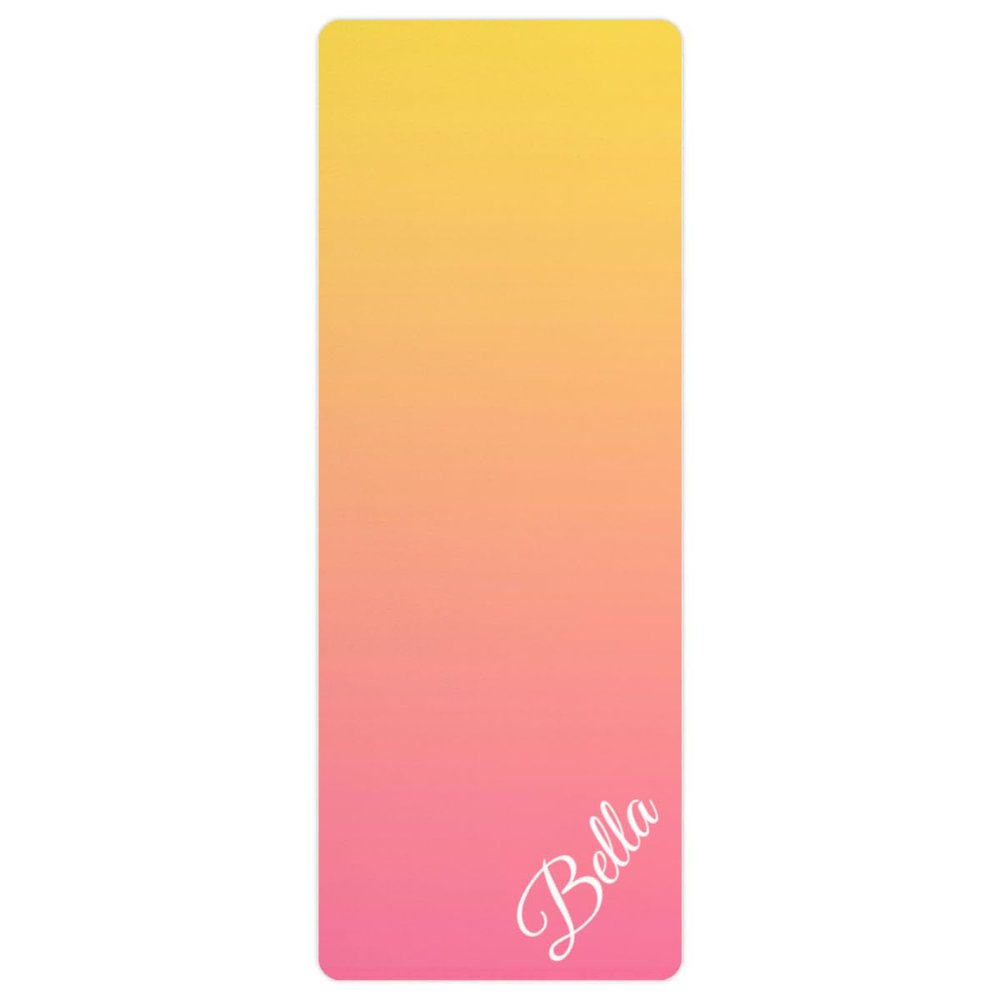 Custom Name Yoga Mat,Personalized Travel Yoga Exercise Mat,Non Slip,Perfect for Kids & Adults,Gradient Color E Series Style 21