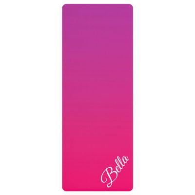 Custom Name Yoga Mat,Personalized Travel Yoga Exercise Mat,Non Slip,Perfect for Kids & Adults,Gradient Color E Series Style 19