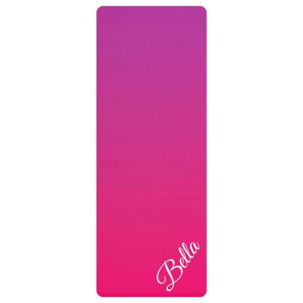 Custom Name Yoga Mat,Personalized Travel Yoga Exercise Mat,Non Slip,Perfect for Kids & Adults,Gradient Color E Series Style 19