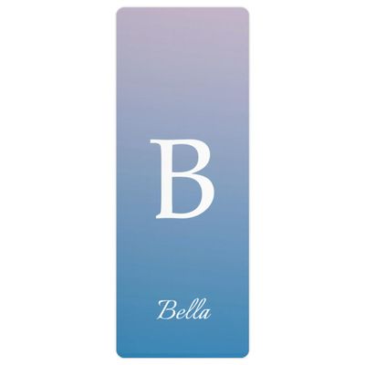 Custom Name Yoga Mat,Personalized Travel Yoga Exercise Mat,Non Slip,Perfect for Kids & Adults,Gradient Color B Series Style 6